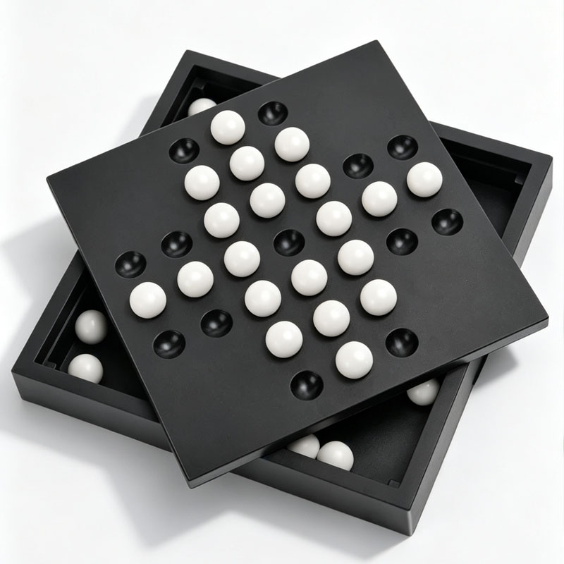 Board Game Strategi - 유럽풍 클래식 싱글 체스 페그 게임,