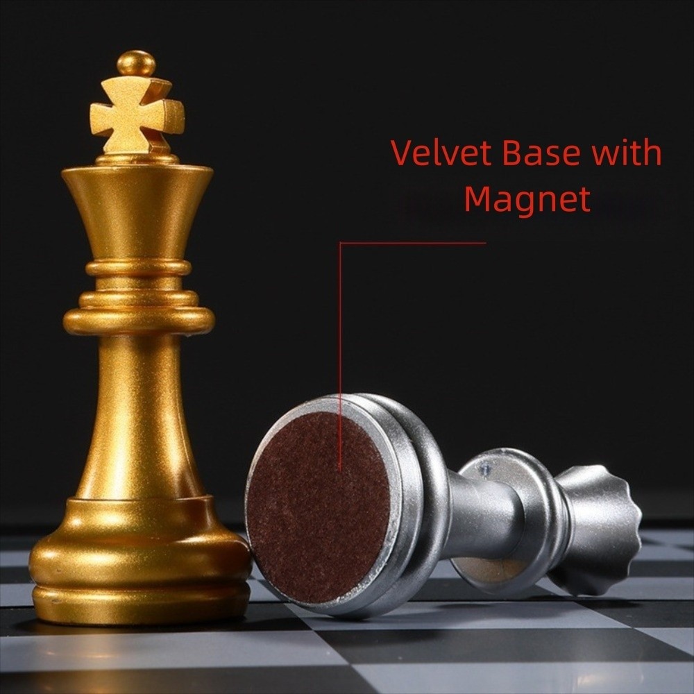 Magnetic Travel Chess - 휴대용 25/32cm 체스판, 자석 체스 세트,