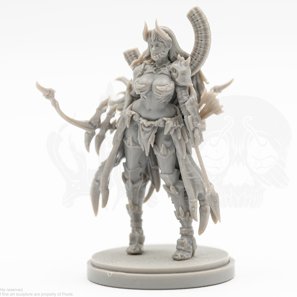 Board Game Monster - 38mm 타이런트 슬레이어 스칼렛, 여성 전사,