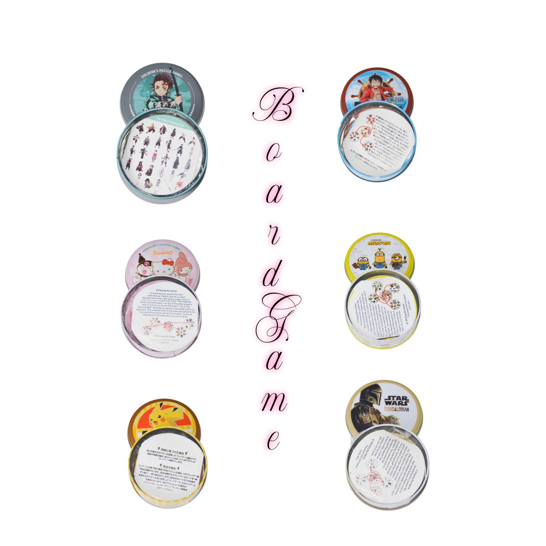 Board Game Idea - 클래식 매칭 보드 게임, 틴케이스에 담긴
