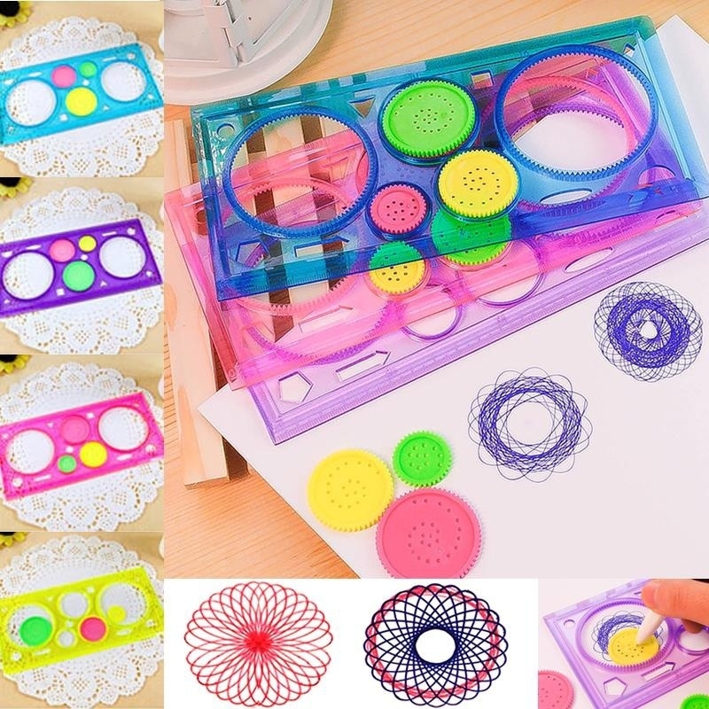 Board Game Template - 드로잉 카드 게임 장난감 기하학 Spirograph
