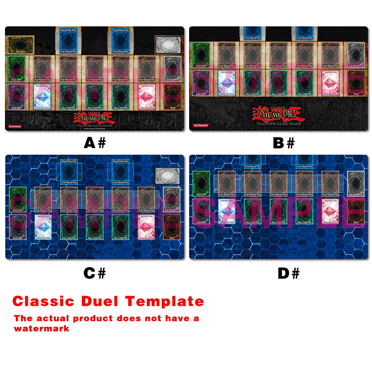 Board Game Template - 유희왕 클래식 매트 보드게임 듀얼 템플릿