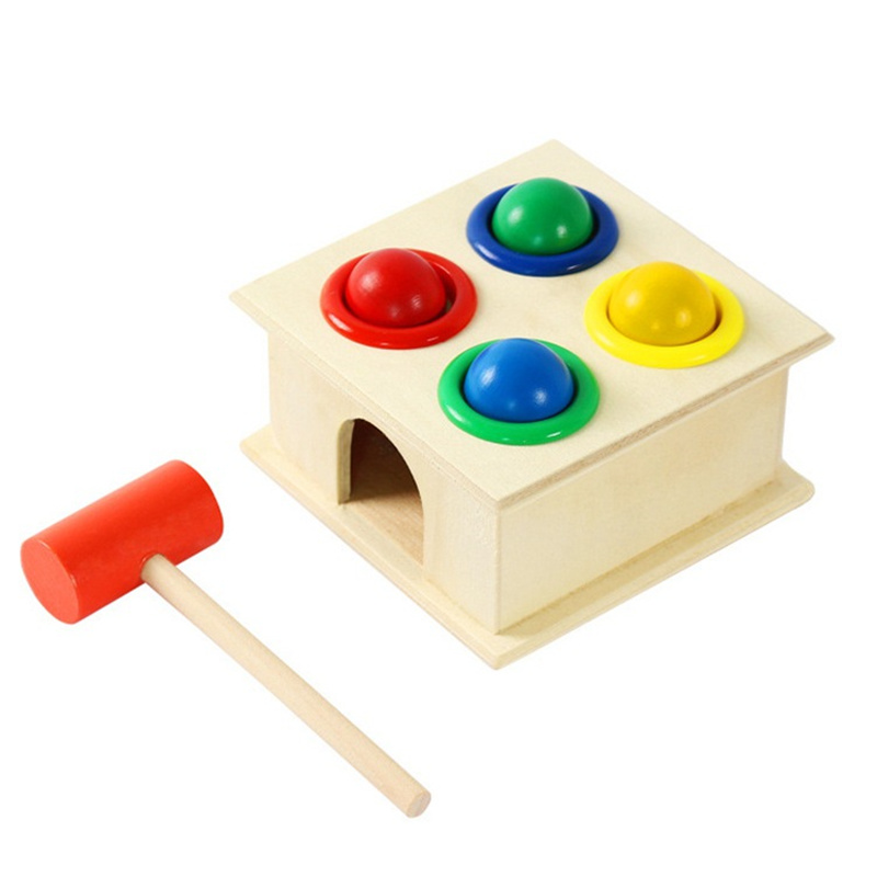 Board Game For 6 Years Old - 나무 망치 공 게임은 소년과 소녀