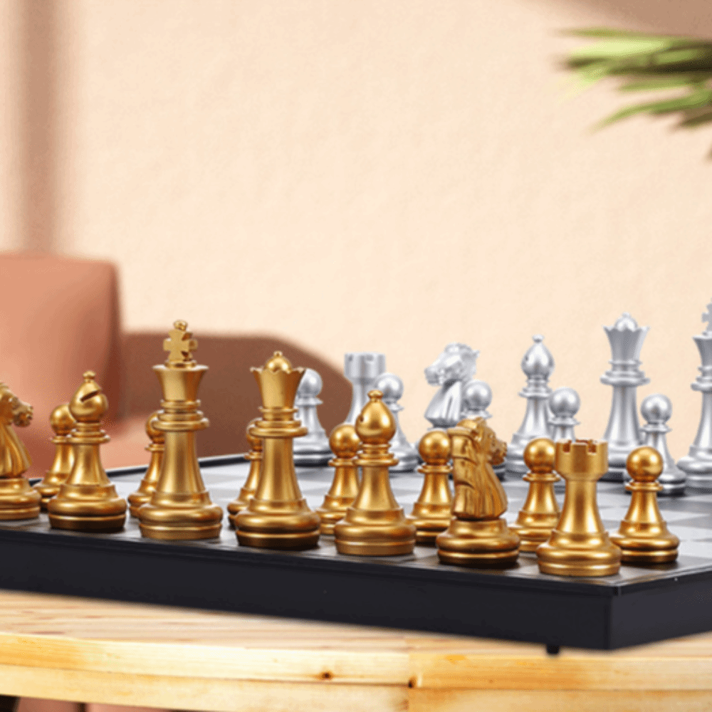 Magnetic Travel Chess - 휴대용 25/32cm 체스판, 자석 체스 세트,
