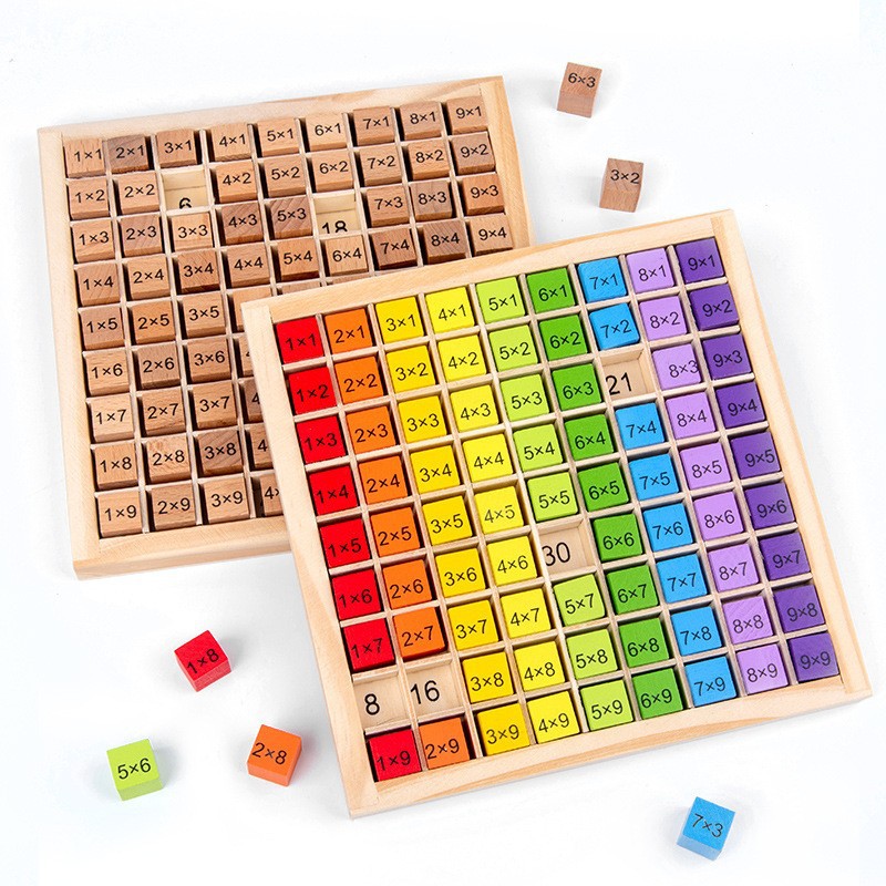 Board Game For 6 Years Old - 몬테소리 어린이 교육용 장난감 나무 곱셈판
