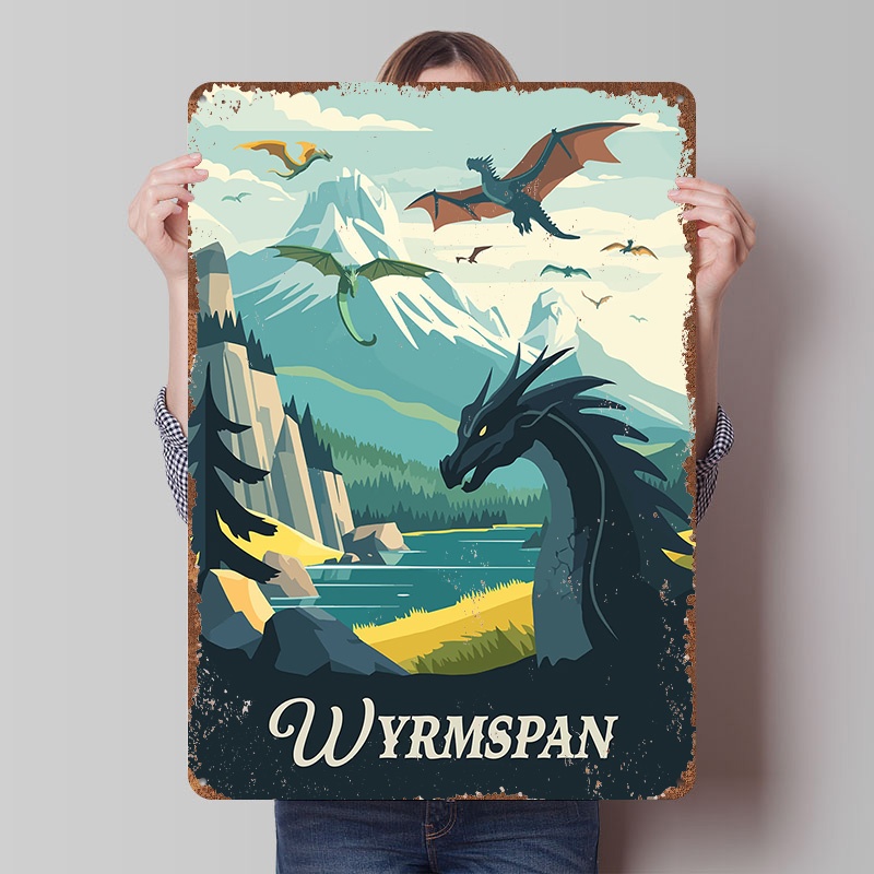 Board Game Inspiration - Wyrmspan 보드 게임에서 영감을 받은 포스터