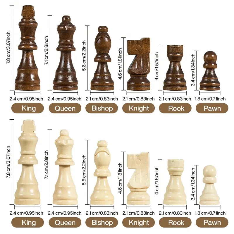 39.3cm/15.47인치 자기 나무 체스 세트, 추가 - Magnetic Travel Chess 리뷰 및 가격