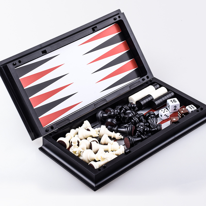 접이식 자석 체스 25CM 체커 백개먼 게임 보드 3- - Magnetic Travel Chess 리뷰 및 가격