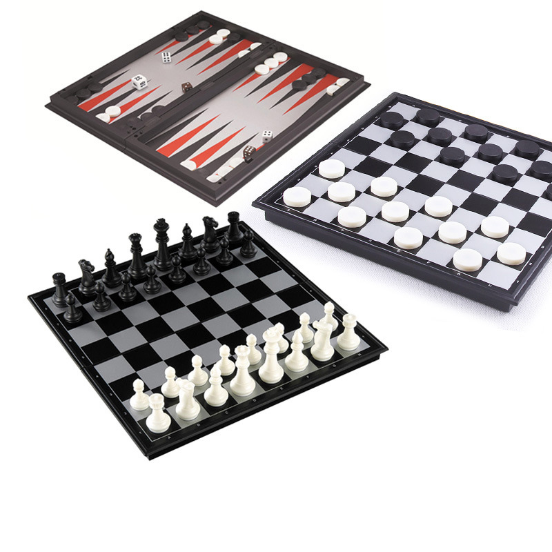 접이식 자석 체스 25CM 체커 백개먼 게임 보드 3- - Magnetic Travel Chess 리뷰 및 가격
