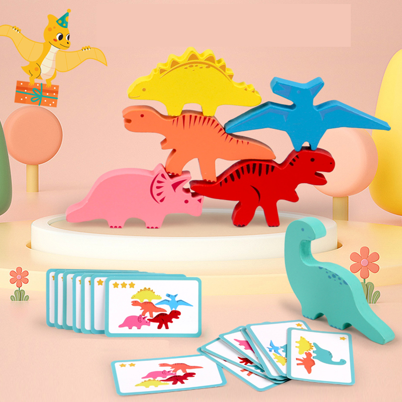 나무 균형 블록 어린이를위한 장난감 동물 공룡 빌딩 스 - Board Game For 6 Years Old 리뷰 및 가격