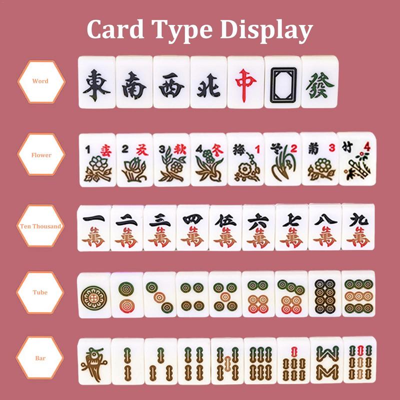 마작 세트 보드 게임, 대형 보관 가방, 휴대용 테이블 - Board Game Organization 리뷰 및 가격