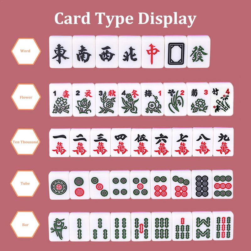 마작 세트 보드 게임, 대형 보관 가방, 휴대용 테이블 - Board Game Organization 리뷰 및 가격