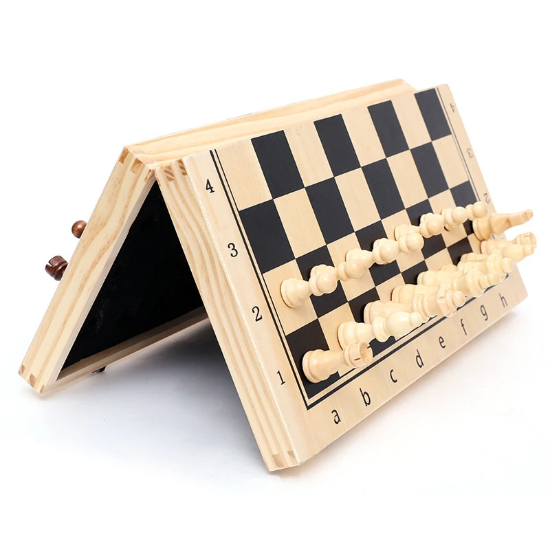 자석식 나무 체스 세트 접이식 체스 보드 수납 가능 휴 - Magnetic Travel Chess 리뷰 및 가격