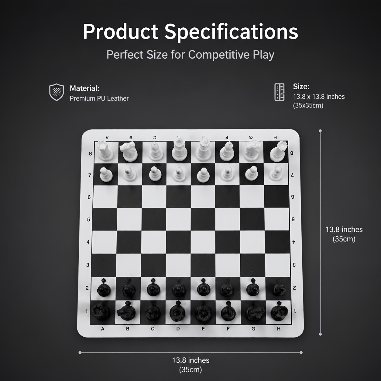 35cm/13.78인치 접이식 체스 세트, 보관 가방  - Magnetic Travel Chess 리뷰 및 가격