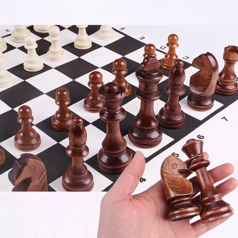 32 조각 나무 체스 킹 높이 110mm 게임 세트 체 - Magnetic Travel Chess 리뷰 및 가격