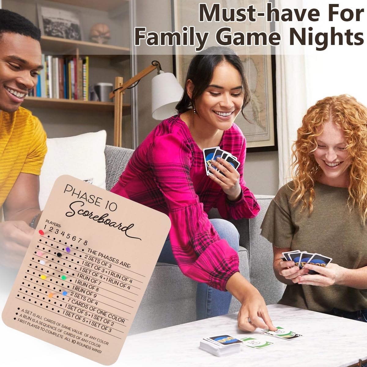 나무로 만든 1카운트 페이즈 10 점수판(8개의 색깔  - Board Game Template 리뷰 및 가격