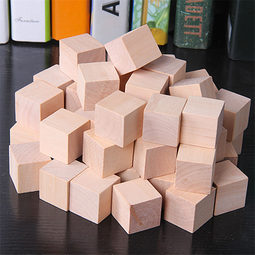 30 개/몫 2X2CM 나무 다채로운 큐브 빌딩 블록  - Board Game For 6 Years Old 리뷰 및 가격