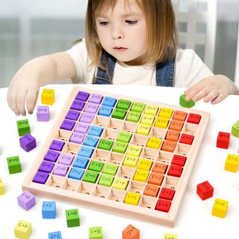 몬테소리 어린이 교육용 장난감 나무 곱셈판 게임, 곱셈 - Board Game For 6 Years Old 리뷰 및 가격
