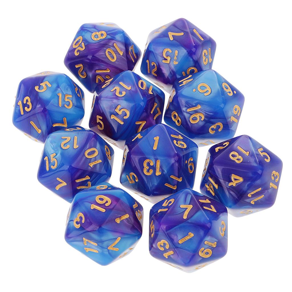 10pcs 다면체 20 양면 주사위 D20 오지 RPG - Board Game Electronic Table 리뷰 및 가격