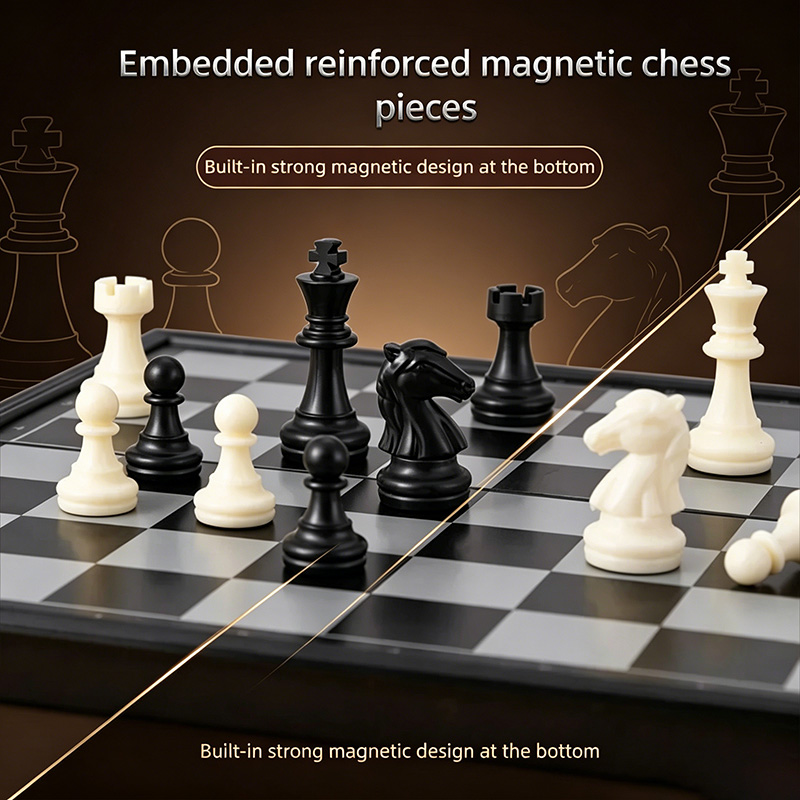 24CM 접이식 자석 체스 게임 보드 가족 모임에 이상 - Magnetic Travel Chess 리뷰 및 가격