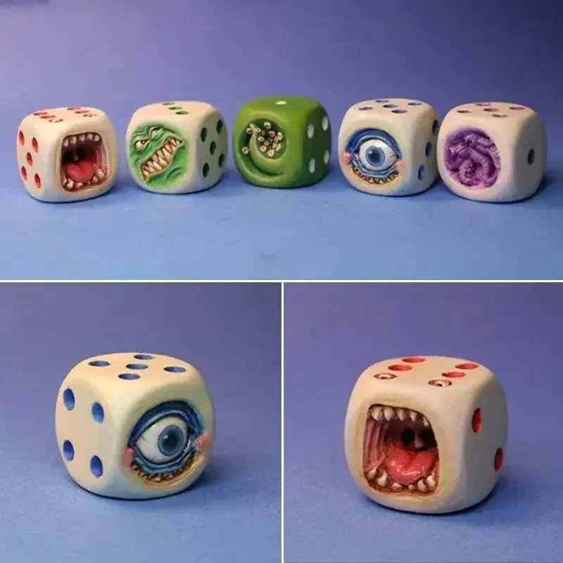 레진 몬스터 페이스 주사위 세트 할로윈 테이블탑 RPG - Board Game Monster 리뷰 및 가격