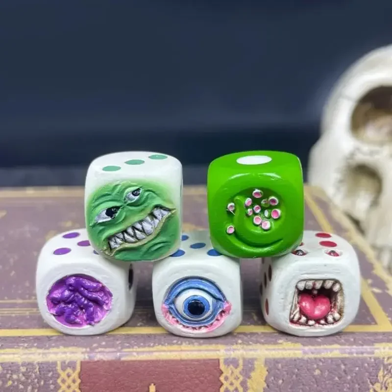레진 몬스터 페이스 주사위 세트 할로윈 테이블탑 RPG - Board Game Monster 리뷰 및 가격